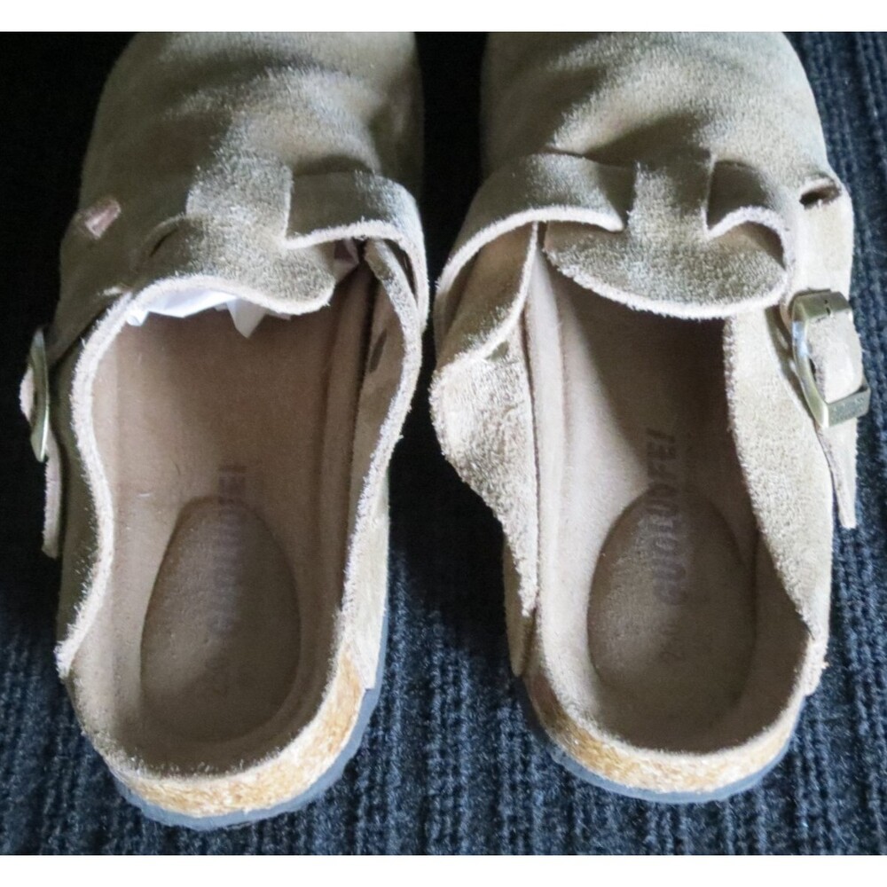 Guoluofei Deutschland Design Clogs Mules 40 - Women Size‎ 9-9.5 Brown Leather - Picture 5 of 7